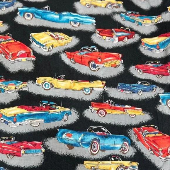 VTG Reyn Spooner Button Up Shirt Mens Large American Classics Car Print - Picture 9 of 9